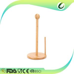 China Bamboo kitchen paper towel holder wholesale