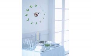 China 2012 New Design Grass Vinyl Wall Decoration Sticker Clock 10A008 wholesale