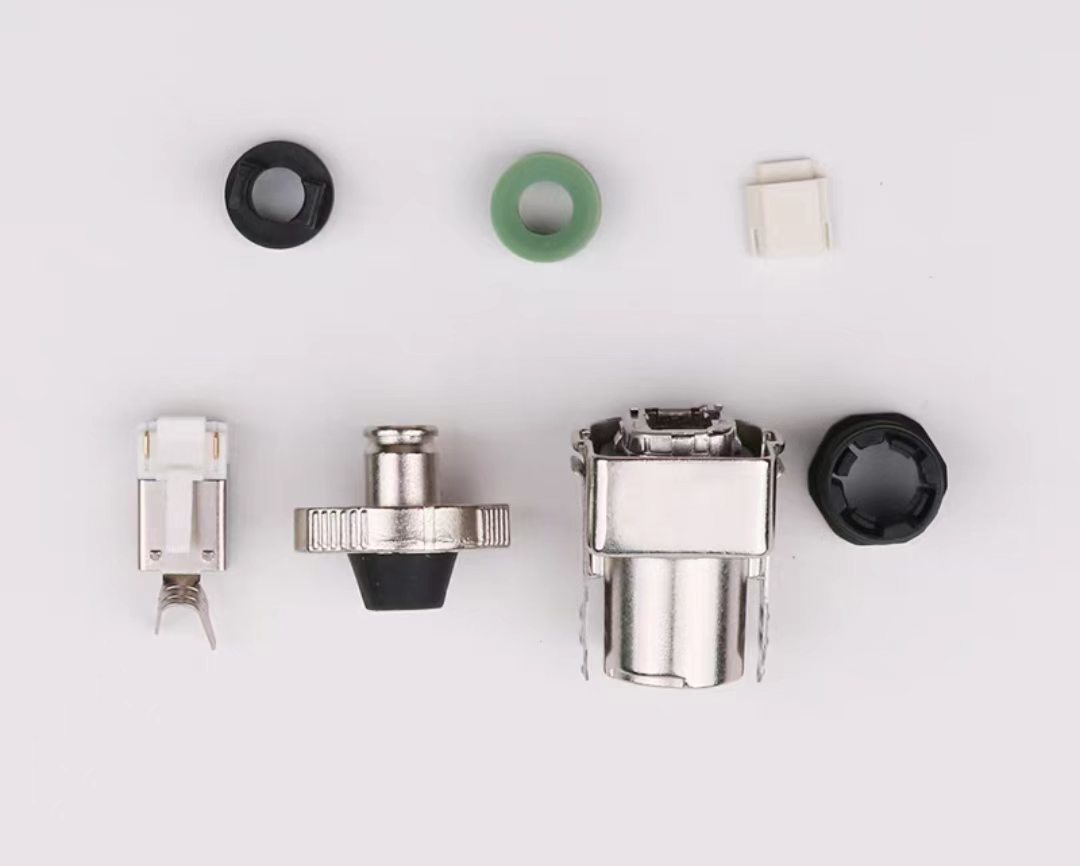 Compatible RJ45 Crystal Head 4/2 Zinc Alloy Large Head Coded Connector 6FX5002-0DM67 IP67