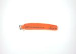 Orange Black Logo Personalized Lanyards With Pictures For Business License