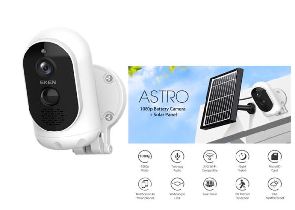 PIR Motion Camera 3.2W Solar Panel Wifi Battery Security Camera For Outdoor