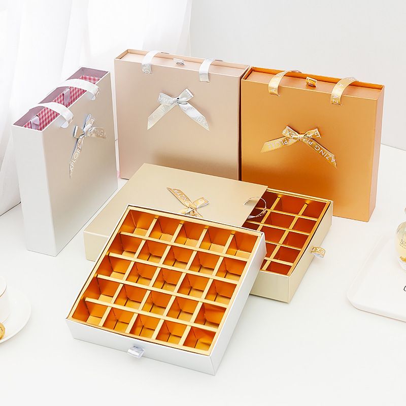 China Wholesale Custom Designed Embossed Texture Art Paper Pasted Cardboard Two-Layer Chocolate Candy Book Style Magnetic Packaging Gift Box with Compartment