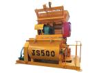 Double Shaft Industrial Concrete Mixer Uganda JS500 For Construction Engineering