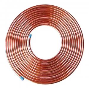 China Refrigeration 1000mm Copper Pipe Tube Coil 3/8 1/4 Inch Air Conditioner Copper Tube on sale