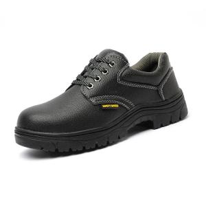 China Mental toe Black Unisex Shoes Unisex Synthetic Upper Material Shoes Slip Resistant wholesale