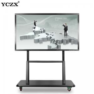 China Aluminum Alloy Interactive Flat Panel 20 Points Touch Ultra HD 4K 3840*2160 86 Inch Android / Windows System wholesale