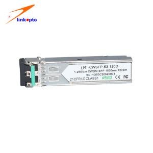 China 1.25G 1530nm 120KM CWDM SFP Fiber Receiver Module wholesale