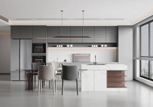 China High End Marble Sintered Stone Glass Lacquer Modern Kitchen Cabinet wholesale