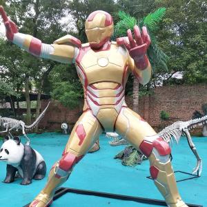 China Waterproof Custom Fiberglass Products Resin Marvel Iron Man Statue wholesale