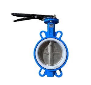 China Manual Motorized Ductile Iron Butterfly Valve Wafer Type wholesale