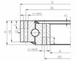 Slewing bearings Single-row 4 Point Contact Ball Slewing Ring Bearing 012.25.630