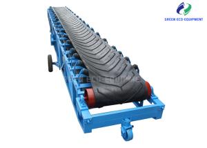 China Cement Mobile Inclined Belt Conveyor Bagged 5 Meters To 20 Meters wholesale