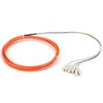 MM OM1 62.5/125 Fiber Optical Pigtail , 0.9mm OFNP Fiber Optic Cable
