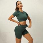 Body-building suit female summer sexy with chest pad Europe and the United