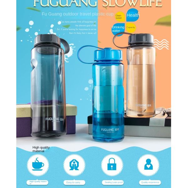 Humanized Design 1500ml Water Bottle Large Capacity Plastic Portable Space Oversized 1.5 Litre Water Bottle With Handle Multifunctional Use