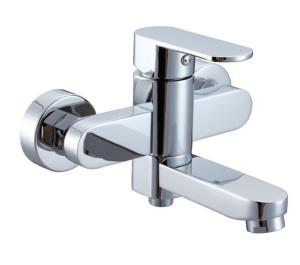 China Two Hole Polished Single Handle Tub And Shower Faucet Mixer Taps HN-3B33 wholesale