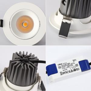 China BRIDGELUX Dimmable 12W LED Spotlight Ceiling 30W Consumption 24deg Ra90 wholesale