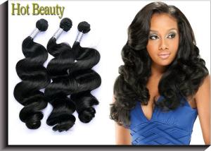 China Loose Wave Virgin Peruvian Hair Extensions Natural Wave 20 Inch Peruvian Human Hair wholesale
