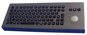 China Arabic desktop ruggedized keyboard with transparent trackball , industrial computer keyboard on sale