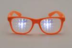 Purple Frame Plastic Diffraction Glasses Style , Rainbow Prism Glasses