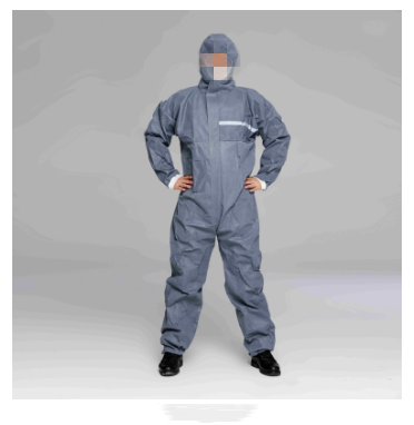 Anti Pollution Disposable Protective Coverall With Hood
