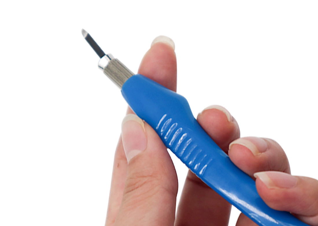 One Side Manual Tattoo Eyebrow Pen Microblading Blue Light For Eyebrow tattoo