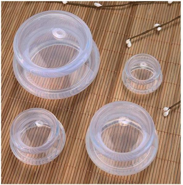 4 Pcs Different Size Health Care Colorful Body Cupping Anti Cellulite Silicone