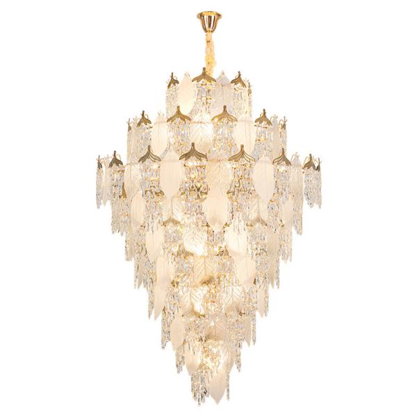 Villa Duplex Staircase Design Modern Crystal Chandelier Creative Fashionable