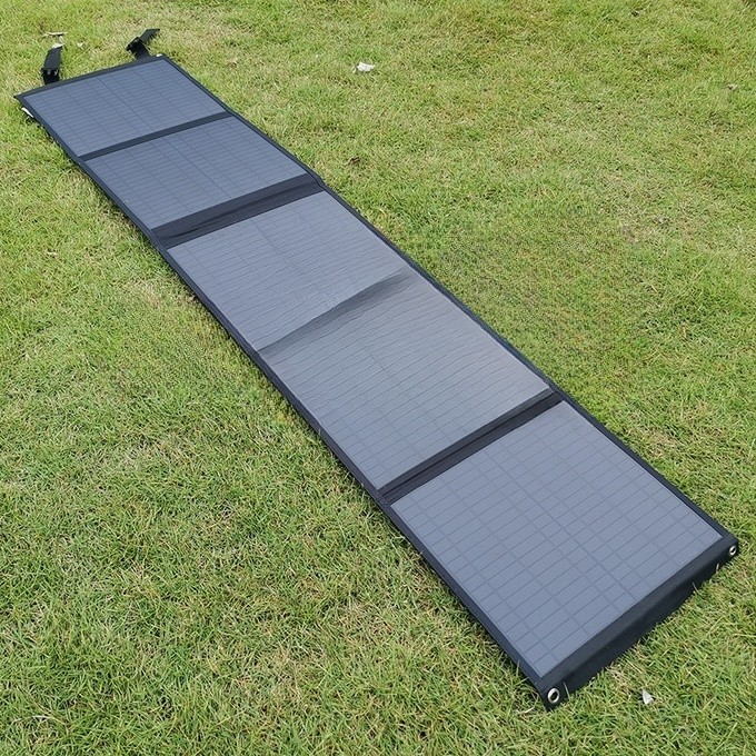 Durable 80W Solar Folding Bag Waterproof Fabric Portable Emergency Solar Panels