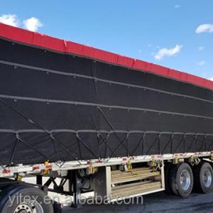 China Anti-UV 4ft Drop Pvc Coated Tarpaulin Fabric 16x27ft PVC Vinyl Material For Flatbed Truck wholesale