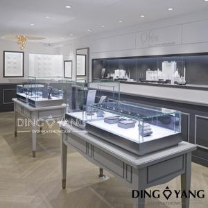 China Light Installed Showroom Custom Jewelry Display Cases wholesale