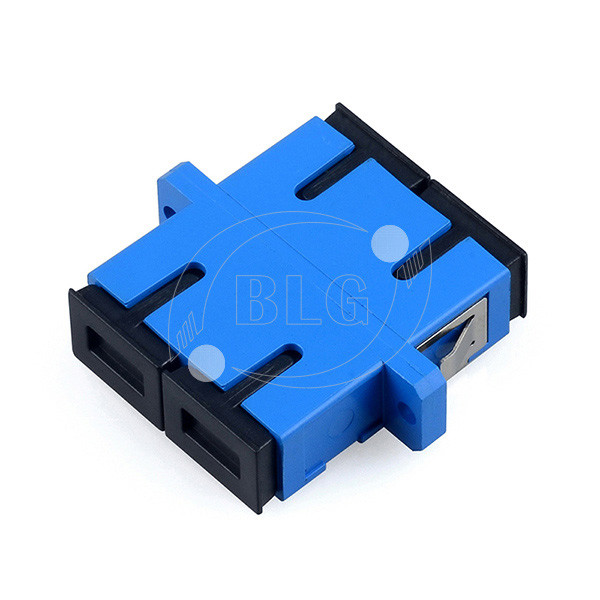 Blue Dulplex Fiber Optic Cable Accessories Adapter For FTTH Network System