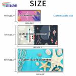 Large Size 80x160cm 300gsm Reusable Cleaning Wipes Full Color Printed Microfiber