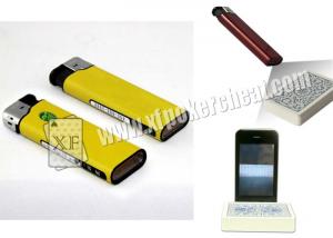 China Poker Scanner Yellow Plastic Lighter IR Zippo Camera / Cigarette Lighter Spy Camera wholesale
