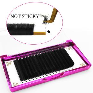 China Black 0.15mm Thickness Eyelash Extensions D Curl 15mm wholesale