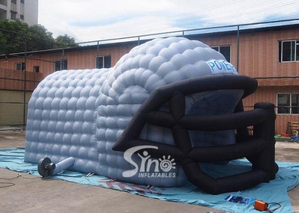 Commercial grade giant baseball inflatable helmet tunnel tent for sales from