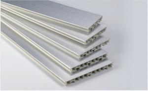 China PVC Skirting Wrapped Waterproof Cladding MDF Skirting Board For Office Building wholesale