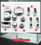 304 Stainless Steel Barn Door and Hardware Kit for Other Tray Material