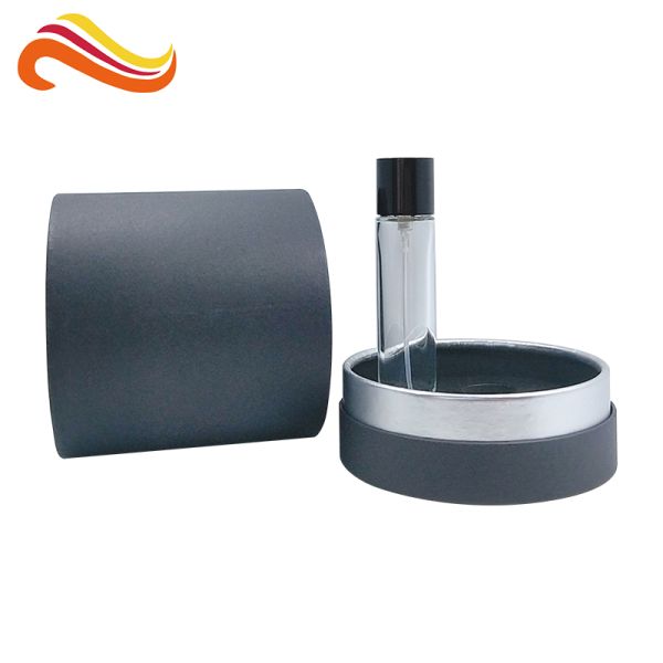 Customized Gold Stamping Logo Cardboard Round Tube Cylinder Gift Box Packaging