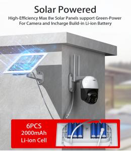 China Digital LCD Solar Powered 4g Outdoor Cctv Camera 5 Inch Solar Monitor Operating wholesale