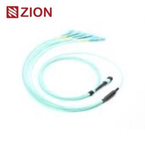 China 12 Fibers MPO to LC OM3 Fiber Optic MPO-LC 2.0mm Straight harness Cables wholesale