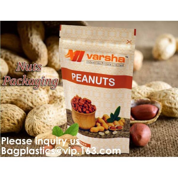 Custom Print Biodegradable Foil Packaging Soft Zipper Stand Up Bottom Gusset Plastic Drinking Pouches Bags With Straws