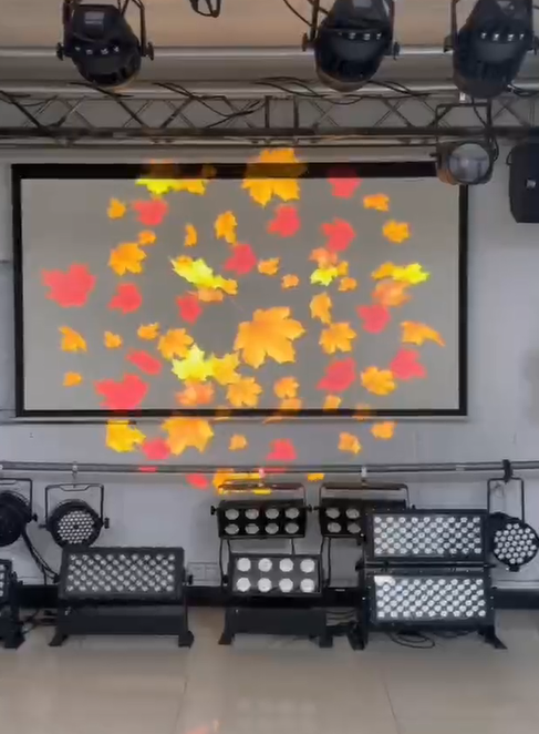 Waterproof IP65 200w Rotating Gobo Projector Light 6500K-7000K
