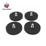 Super High Magnet Round Magnetic Base Rubber Coated Ndfeb Magnet With Screw
