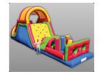 Giant Inflatable Outdoor Play Equipment , Tunnel Obstacle Course For Amusement
