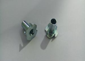 China 1/4*18 M6*18 Half Thread Furniture Insert Nut 4 Prongs T Nuts  With OEM Service wholesale