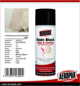 China Stain Block Aerosol Spray Paint Wall / Ceilling Anti Mould Paint Dry Place Storage on sale