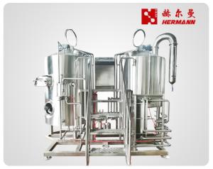 China PLC Control Commercial Beer Brewing Equipment CE ISO TUV Certificated wholesale