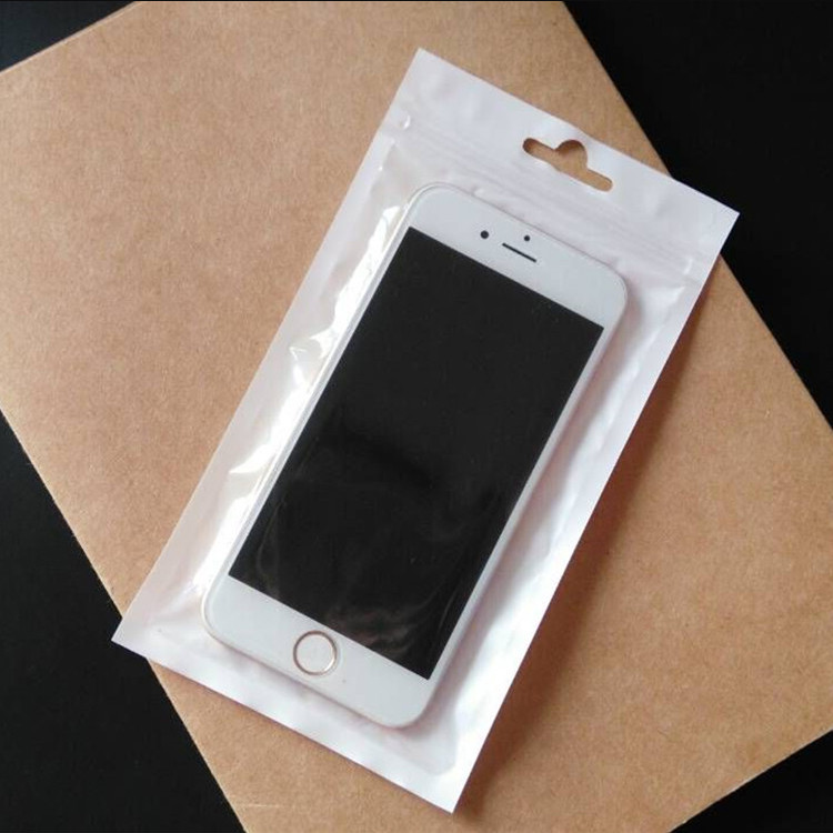 Wholesale Resealable Plastic Transparent Window Zipper Bag For Packing Phone Case