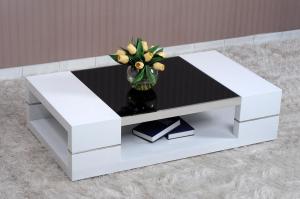 China Wood Living Room Furniture,White,Black High Glossy Coffee Table,End Table,Cocktail Table,Side Table,Sofa Table wholesale